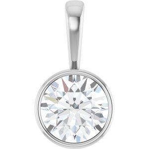 Continuum Sterling Silver 12 mm Round Charm/Pendant Mounting