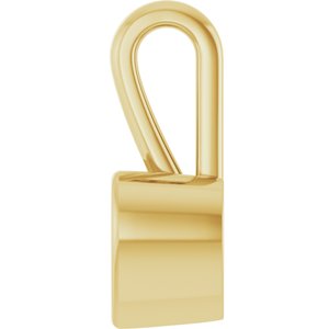 18K Yellow Gold 5.5x5.5 mm Heart Charm/Pendant Mounting – image 6
