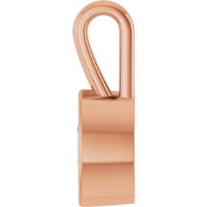 14K Rose Gold 7x3.5 mm Marquise Charm/Pendant Mounting – image 5