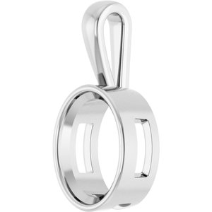 10K X1 White Gold 16x12 mm Oval Charm/Pendant Mounting – image 4