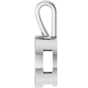 10K X1 White Gold 16x12 mm Oval Charm/Pendant Mounting – image 6
