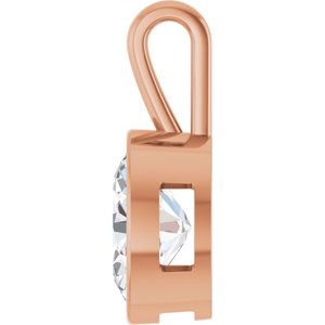 10K Rose Gold 16x12 mm Oval Charm/Pendant Mounting – image 5