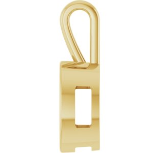 10K Yellow Gold 16x12 mm Oval Charm/Pendant Mounting – image 6