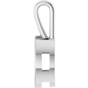 18K White Gold 12x6 mm Marquise Charm/Pendant Mounting – image 6