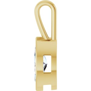 14K Yellow Gold 12x6 mm Marquise Charm/Pendant Mounting – image 5