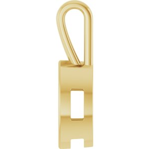 18K Yellow Gold 12x6 mm Marquise Charm/Pendant Mounting – image 6