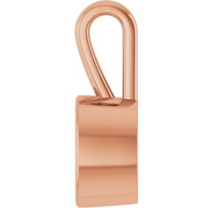 18K Rose Gold 7.5x5.5 mm Oval Charm/Pendant Mounting – image 6