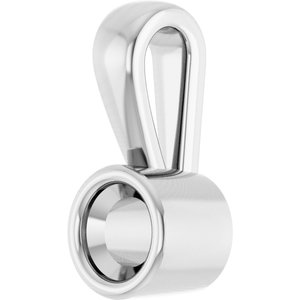 Platinum 3.4 mm Round Charm/Pendant Mounting – image 4