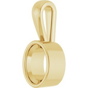 10K Yellow Gold 7.5x5.5 mm Oval Charm/Pendant Mounting – image 4