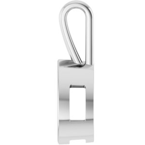 10K X1 White Gold 15x10 mm Pear Charm/Pendant Mounting – image 6