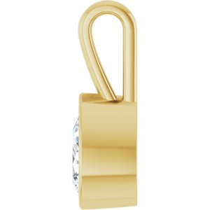 10K Yellow Gold 9x5.5 mm Pear Charm/Pendant Mounting – image 5
