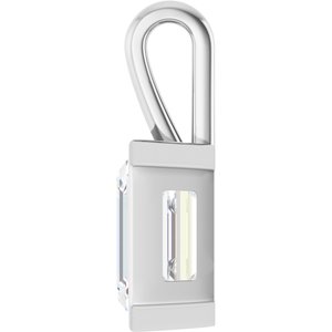 10K X1 White Gold 14x12 mm Emerald Charm/Pendant Mounting – image 5