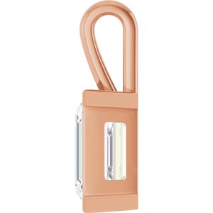 14K Rose Gold 14x12 mm Emerald Charm/Pendant Mounting – image 5
