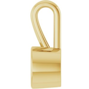 18K Yellow Gold 5.5 mm Round Charm/Pendant Mounting – image 6