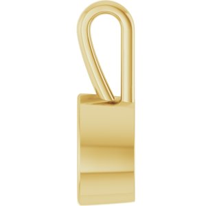 18K Yellow Gold 8.5x5.5 mm Pear Charm/Pendant Mounting – image 6
