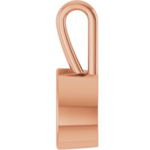 10K Rose Gold 8.5x5.5 mm Pear Charm/Pendant Mounting – image 6