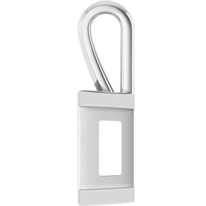 Platinum 11x9 mm Emerald Charm/Pendant Mounting – image 6