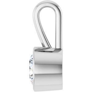 Platinum 6.5 mm Round Charm/Pendant Mounting – image 5