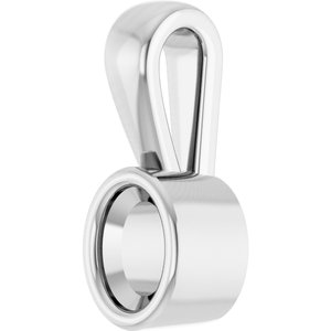 Continuum Sterling Silver 4x3 mm Oval Charm/Pendant Mounting – image 4