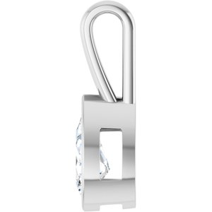 10K X1 White Gold 10.5x5.5 mm Pear Charm/Pendant Mounting – image 5