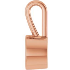 10K Rose Gold 7 mm Round Charm/Pendant Mounting – image 6