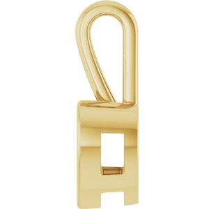 10K Yellow Gold 9x9 mm Heart Charm/Pendant Mounting – image 6