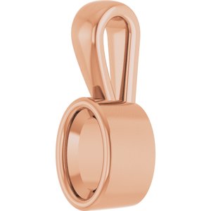 10K Rose Gold 5x3 mm Oval Charm/Pendant Mounting – image 4