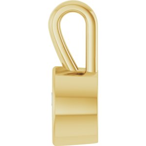 18K Yellow Gold 5x3 mm Marquise Charm/Pendant Mounting – image 5