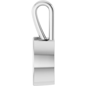 14K White Gold 9x4.5 mm Marquise Charm/Pendant Mounting – image 6
