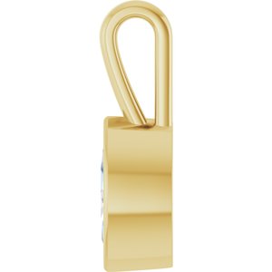 14K Yellow Gold 9x4.5 mm Marquise Charm/Pendant Mounting – image 5