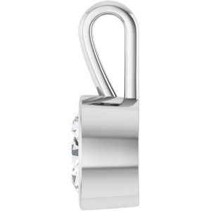 Continuum Sterling Silver 9x7 mm Oval Charm/Pendant Mounting – image 5