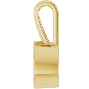 14K Yellow Gold 8x6 mm Pear Charm/Pendant Mounting – image 6