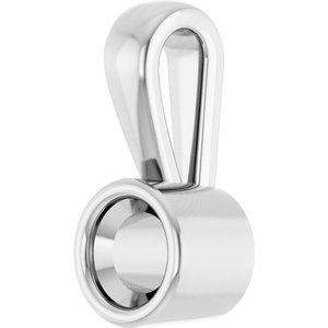 10K X1 White Gold 3.75 mm Round Charm/Pendant Mounting – image 4