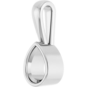 Sterling Silver 7x5 mm Pear Charm/Pendant Mounting – image 4