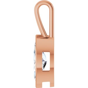 14K Rose Gold 16x8 mm Marquise Charm/Pendant Mounting – image 5