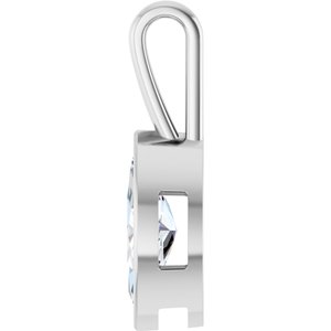 14K X1 White Gold 16x8 mm Marquise Charm/Pendant Mounting – image 5