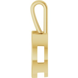 18K Yellow Gold 16x8 mm Marquise Charm/Pendant Mounting – image 6