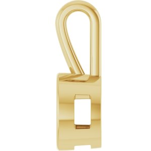 18K Yellow Gold 8.8 mm Round Charm/Pendant Mounting – image 6