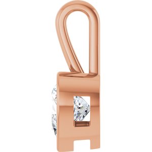 10K Rose Gold 10x10 mm Heart Charm/Pendant Mounting – image 5