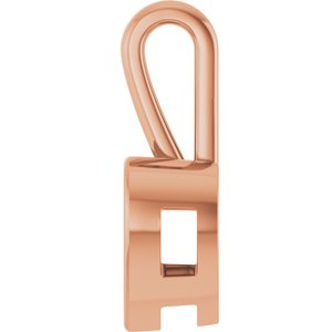10K Rose Gold 10x10 mm Heart Charm/Pendant Mounting – image 6