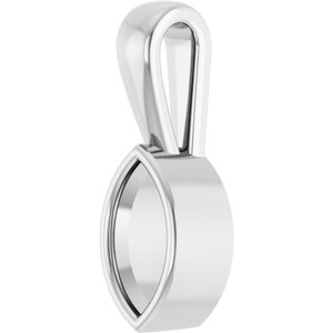 Sterling Silver 7x3.5 mm Marquise Charm/Pendant Mounting – image 4