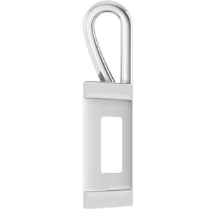 18K Palladium White Gold 18x13 mm Emerald Charm/Pendant Mounting – image 6