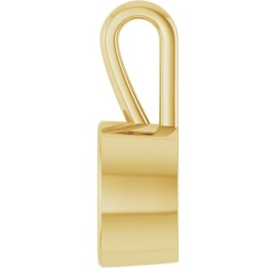 14K Yellow Gold 8.5x6.5 mm Oval Charm/Pendant Mounting – image 6