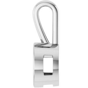 Sterling Silver 9 mm Round Charm/Pendant Mounting – image 6