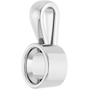 Continuum Sterling Silver 4.5x3.5 mm Oval Charm/Pendant Mounting – image 4