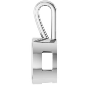 Continuum Sterling Silver 14x14 mm Cushion Charm/Pendant Mounting – image 6