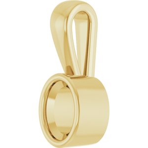18K Yellow Gold 5x3.5 mm Oval Charm/Pendant Mounting – image 4