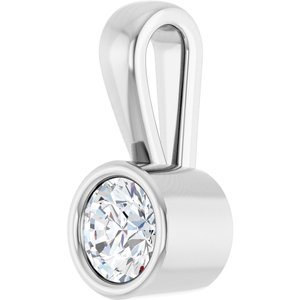 Platinum 4.4 mm Round Charm/Pendant Mounting – image 3