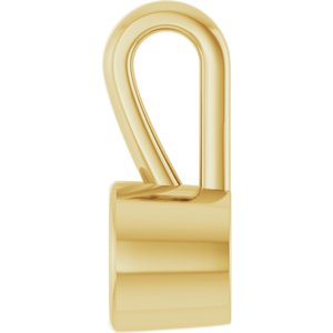 10K Yellow Gold 3.75 mm Round Charm/Pendant Mounting – image 6
