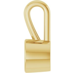 18K Yellow Gold 4.4 mm Round Charm/Pendant Mounting – image 6